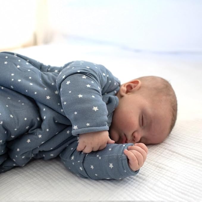 GUNAMUNA Unisex Long-Sleeve Sleep Sack, Wearable Sleep Bag for Babies and Toddlers, Soft Rayon, 1.0 TOG, 3 to 36 Months