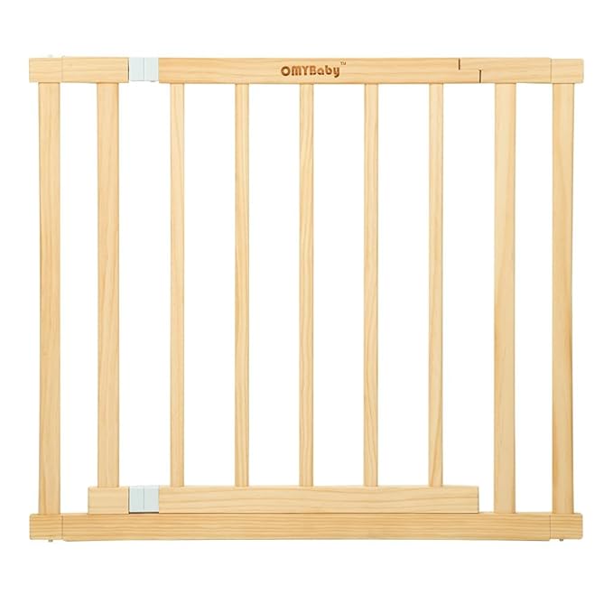 1PC Door Panel for Wooden Baby Playpen, Changeable & Expandable Baby Gate Playard Wooden Play Fence Accessories, Large Wood Playpen Panel Safe Play Area Kids Activity Center Accessories (Door)