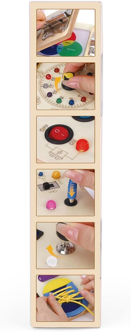 23 in 1 Busy Board Montessori Toys for Toddler and 1-3 Year Old Boys and Girls