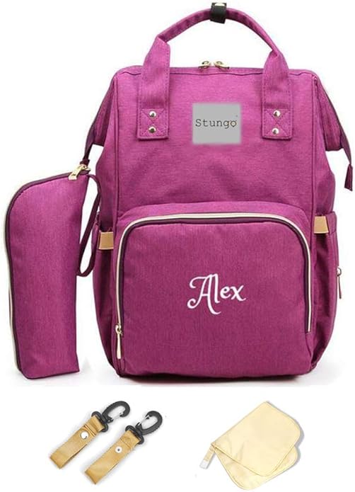 PERSONALIZED Large Diaper Bag Knapsack Custom Diaper bag Monogram Backpack