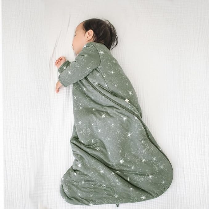 GUNAMUNA Unisex Long-Sleeve Sleep Sack, Wearable Sleep Bag for Babies and Toddlers, Soft Rayon, 1.0 TOG, 3 to 36 Months