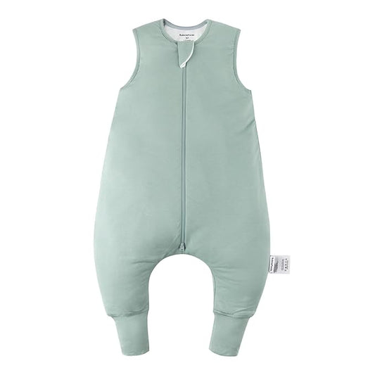 BubblePanda Rayon Made From Bamboo Toddler Sleep Sack with Feet 3t-4t Months 2.5 Tog Winter Ultra Soft Warm Baby Sleep Bag Walker Quilted Thick Wearable Blanket with Legs 2-Way Zipper