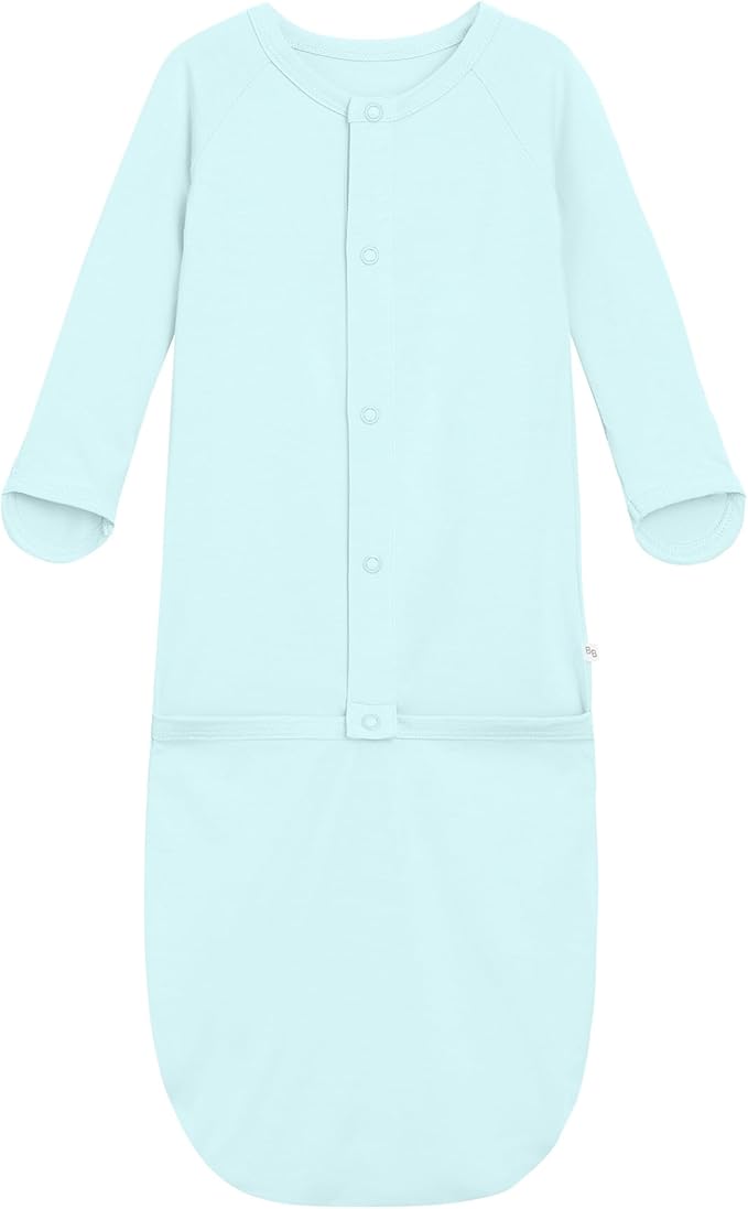 Baby Nightgowns Sleeper Gown Newborn Long Sleeve Pajama Gowns Unisex Viscose from Bamboo Infant Sleepwear