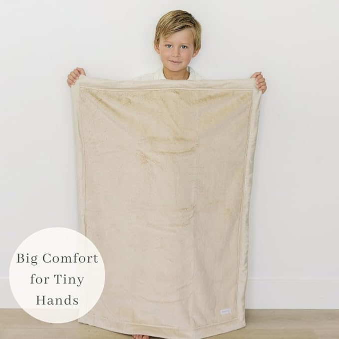 SARANONI Receiving Blankets for Babies Super Soft Boutique Quality Lush Luxury Baby Blanket (Ivory, Receiving Blanket 40" x 30")