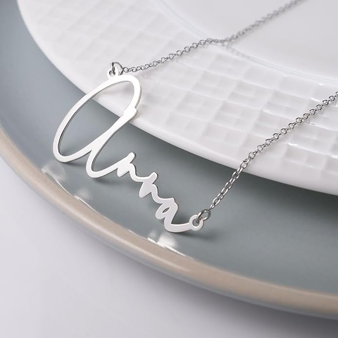 PicturesOnGold.com Custom Name Necklace For Women Personalized Name Necklace in Sterling Silver or Gold Necklace Personalized with any Name or Word