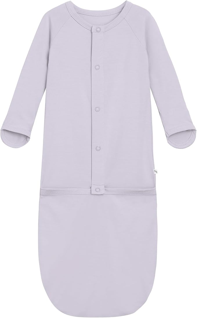 Baby Nightgowns Sleeper Gown Newborn Long Sleeve Pajama Gowns Unisex Viscose from Bamboo Infant Sleepwear