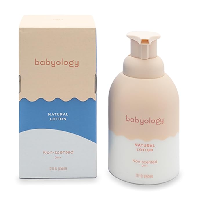 100% Edible Ingredients - Organic Baby Lotion - Clinically Tested - Calming & Rich Moisture for Sensitive Skin - Daily Care - Non-scented (12 Fl Oz (Pack of 2))