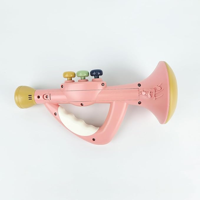 Musical Toys for Kids, Little Trumpet Toy for Toddlers, Blow Horn Baby Educational Toys, Infants Music Toy for Girls Boys Ages 1 2 3 Years Old (Pink)