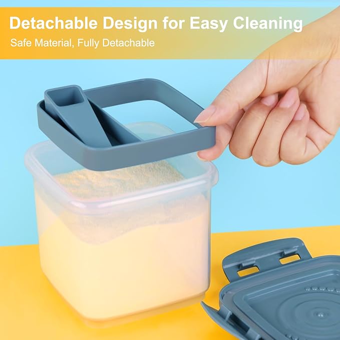 Accmor Formula Dispenser On The Go, Formula Container to Go, Portable Milk Powder Kids Snack Container with Scoop for Infant Toddler Travel Outdoor Picnic