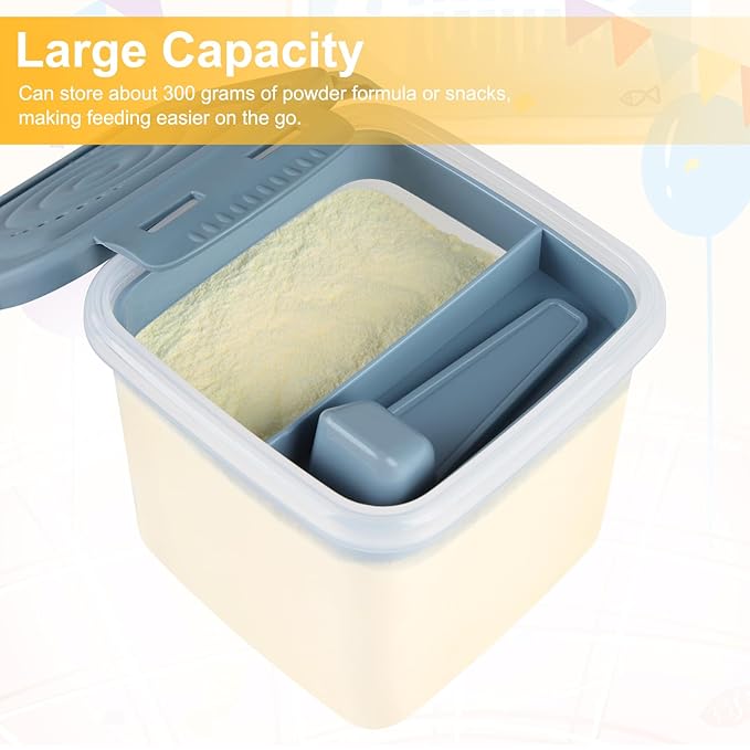 Accmor Formula Dispenser On The Go, Formula Container to Go, Portable Milk Powder Kids Snack Container with Scoop for Infant Toddler Travel Outdoor Picnic