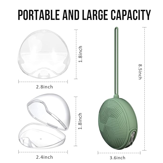 Smlpuame Pacifier Holder Case,Mothers Day Gifts for Mom BPA Free Portable Silicone Baby Pacifier Cover Pouch for Diaper Bag Stroller,Travel Outdoor Activities,Easy to Clean(Pink)