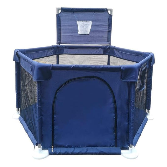 Portable Baby Ball Pit Playpen Playard Fence Playtent with Basketball Hoop Breathable Mesh for Indoors Outdoors Toddler Kids Large