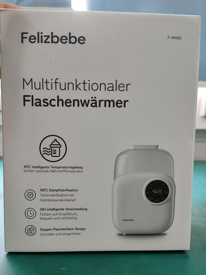 Baby Bottle Warmer, Felizbebe 10-in-1 Bottle Warmers for All Bottles, Detachable Body for Easy Cleaning, Accurate Temperature Control, Timer, Sterili-zing,Milk Warmer for Breastmilk or Formula