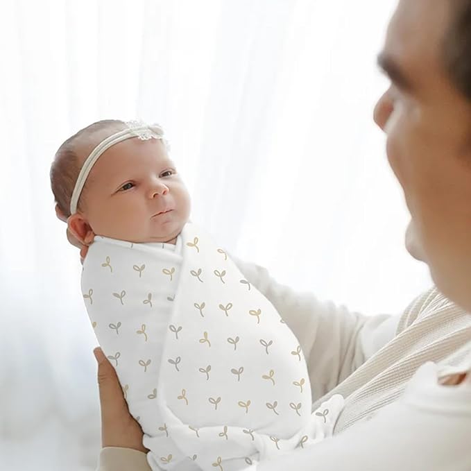 HECCEI Muslin Swaddle Blanket - Baby Muslin Blanket Large Swaddles 47 x 47 inches Breathable & Soft Baby Receiving Blanket Gender Neutral for Newborn Boys Girls, Garden Friend