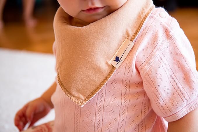 Blue Wren Magnetic Bandana Drool Bibs 5-pack - Magnetic Closure Baby Bibs - Safe, Easy, Chic Teething Bib