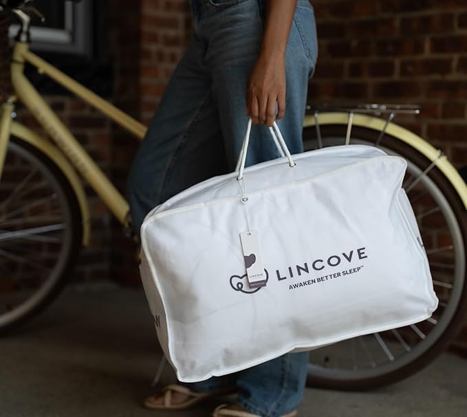 Lincove The Pillow Tote Bag - Pillow Bag For Travel, Measures 21”x13”x6”