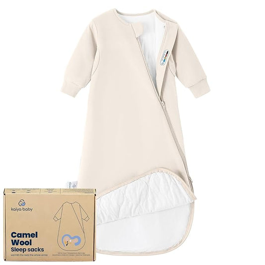 Unisex Sleeping Bag for Babies and Toddlers 1.0 Tog Sleep Sack 6-18Months, Newborn Sleep Sack, Wearable Blanket Baby, One piece Long sleeves, Gifts for Baby
