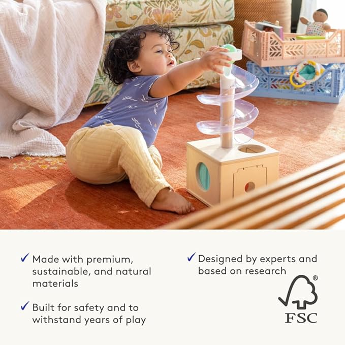 LOVEVERY, The Babbler Play Kit with Bonus Book 'Where is Crew's Shoe', Birthday Play Kit, Montessori Toddler Toy (Best Birthday Gift for 1 Year Old)