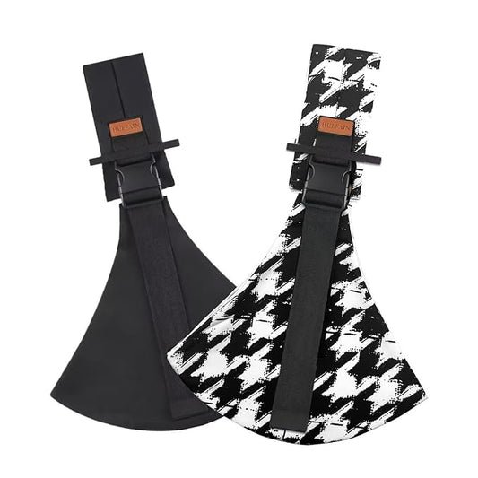 2 Packs Toddler Carrier,Baby Sling Carrier,Baby Sling,Lightweight, Portable, Ergonomic-Designed, Travel-Friendly, Secure & Safe Baby Carriers(Black+Houndstooth)