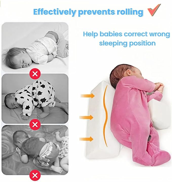 Baby Side Sleeper Weddge Adjustable Soft and Breathable Pillow
