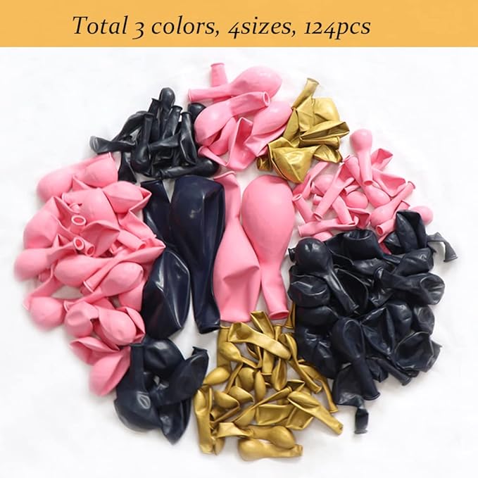 Navy Blue Pink Balloon Arch Garland Kit- Navy Blue Balloons Baby Pink Balloons for Baby Shower Bridal Shower Graduation Celebrations Gender Reveal Party Decorations