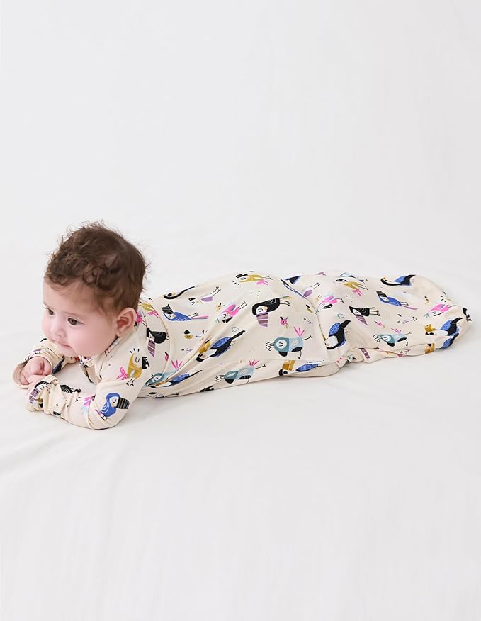 Baby Nightgowns Sleeper Gown Newborn Long Sleeve Pajama Gowns Unisex Viscose from Bamboo Infant Sleepwear