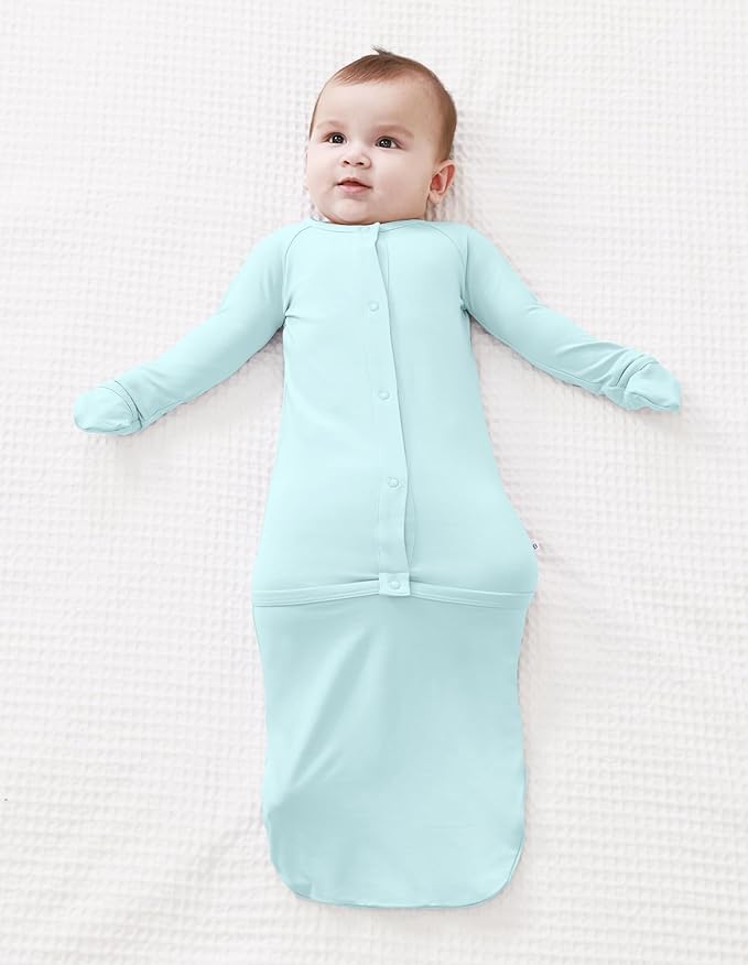 Baby Nightgowns Sleeper Gown Newborn Long Sleeve Pajama Gowns Unisex Viscose from Bamboo Infant Sleepwear