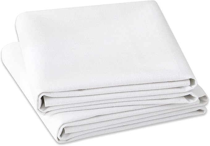 Flannel Protector Pad,100% Waterproof Mattress Protector Pad, One Size, 34" X 54"-2Pack
