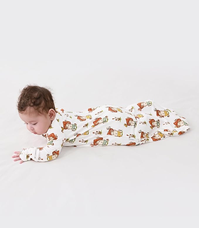 Baby Nightgowns Sleeper Gown Newborn Long Sleeve Pajama Gowns Unisex Viscose from Bamboo Infant Sleepwear