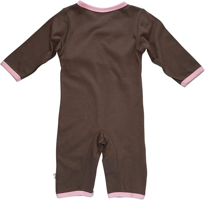 Babysoy Newborn Baby Unisex Kimono Side Snap Long Sleeve Onepiece Romper Coverall