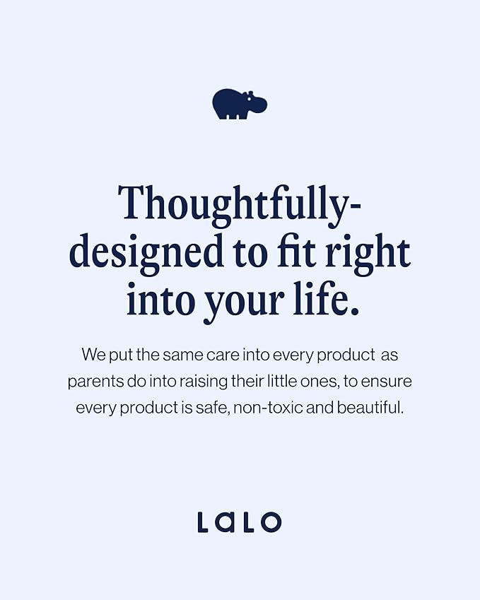 Lalo The High Chair Infant Kit - Convertible Wooden High Chair for Babies & Toddlers with Infant Support & Cushion, Grows with Your Child, Dishwasher Safe Tray, Adjustable Footrest Coconut