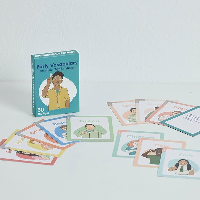 ASL Flash Cards - 200 American Sign Language Flash Cards for Beginners, Kids, Teens and Adults