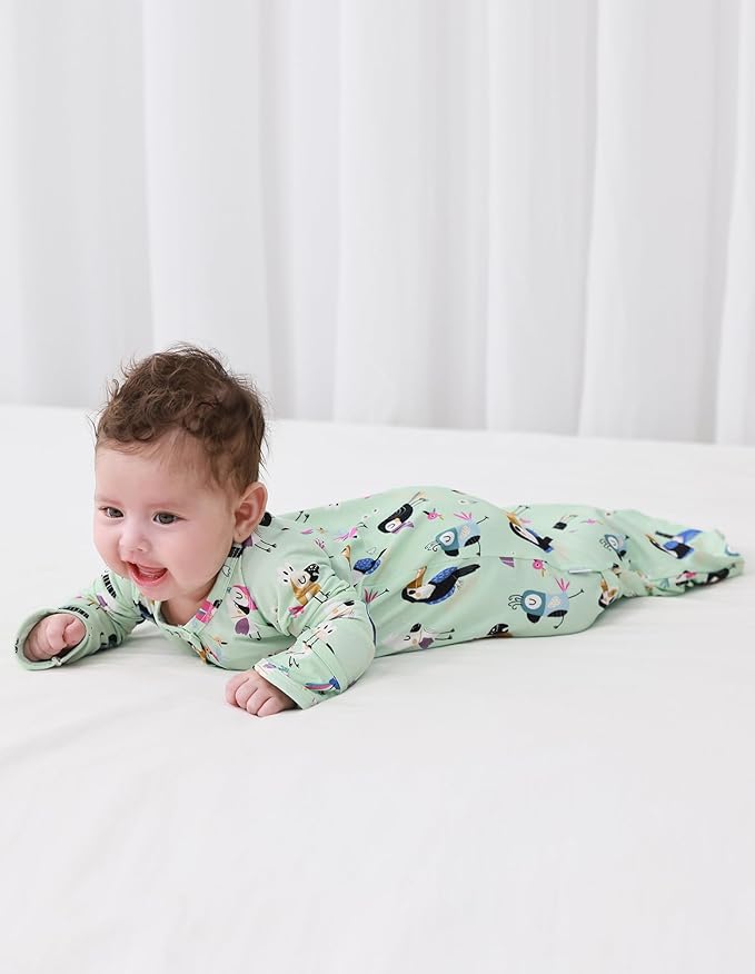 Baby Nightgowns Sleeper Gown Newborn Long Sleeve Pajama Gowns Unisex Viscose from Bamboo Infant Sleepwear