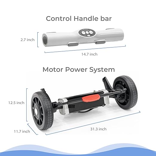 Familidoo Electric Assist Motor System – All-Terrain, Adjustable Speed, Detachable Battery & Durable Design for Daycare, Family Use.