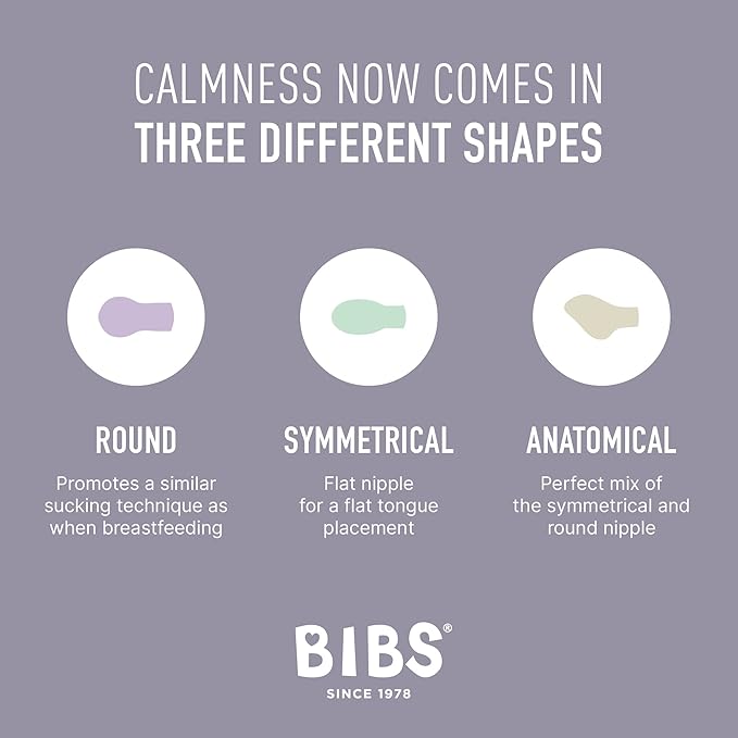 BIBS Pacifiers 6-18 Months | Colour Collection 2-Pack | BPA-Free Symmetrical Natural Rubber Nipple | Made in Denmark | Island Sea/Forest Lake Color Pacifier