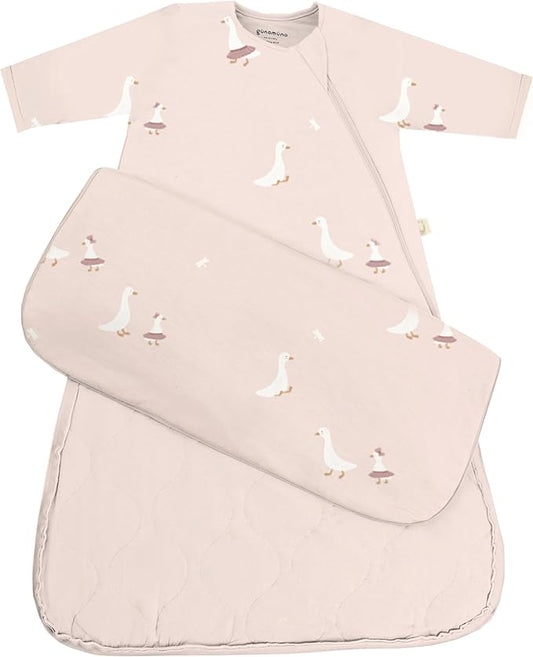GUNAMUNA Unisex Long-Sleeve Sleep Sack, Wearable Sleep Bag for Babies and Toddlers, Soft Rayon, 1.0 TOG, 3 to 36 Months