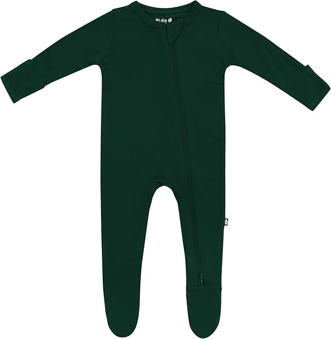KYTE BABY Unisex Zipper Closure Footies, Rayon Made From Bamboo, 0-24 Months