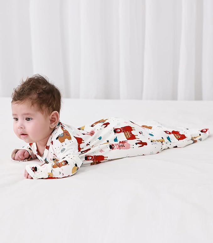 Baby Nightgowns Sleeper Gown Newborn Long Sleeve Pajama Gowns Unisex Viscose from Bamboo Infant Sleepwear