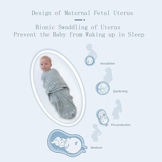 insular Baby Swaddle Wrap, Swaddle Blanket for Newborn and Infant, Adjustable Velcro Swaddling Set for Boy and Girl, Soft Cotton Baby Sleep Sack 3 Pack, Duck, Medium(3-6M)