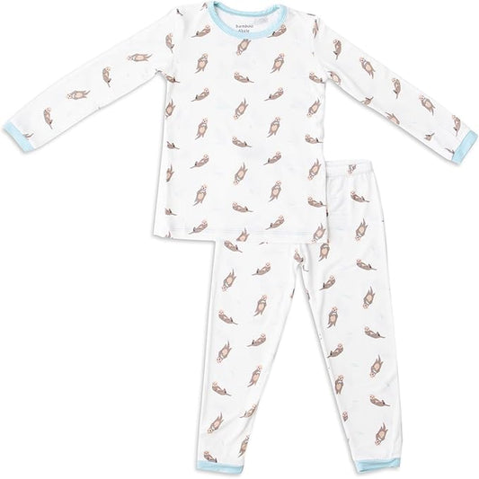 Toddler Pajamas – 95% Bamboo Viscose, 5% Spandex – Soft, Breathable Long-Sleeve Pajama Set for Kids, Sleepwear, Imported