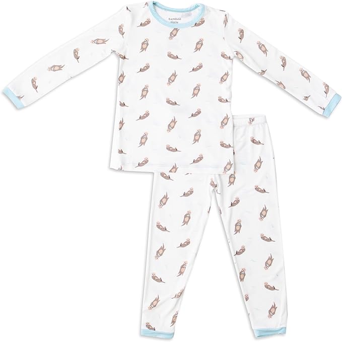 Toddler Pajamas – 95% Bamboo Viscose, 5% Spandex – Soft, Breathable Long-Sleeve Pajama Set for Kids, Sleepwear, Imported
