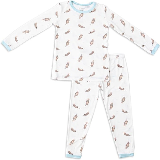 Toddler Pajamas – 95% Bamboo Viscose, 5% Spandex – Soft, Breathable Long-Sleeve Pajama Set for Kids, Sleepwear, Imported