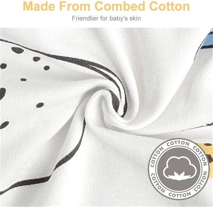 Organic Cotton Baby Swaddle Blankets, Unisex Baby Blanket Wrap for Newborn Baby Boys Girls, Skin Friendly Wearable Swaddling Sleep Sack Calms Startle Reflex (Planet, White, 0-3 Months + 3-6 Months)