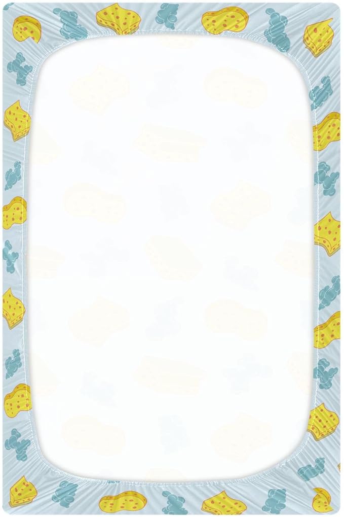 Sponge Foam Bubble Crib Sheets for Neutral Bassinet Play Sheets,Sheets Toddler Bed Sheets for Baby Boys Girs 39 * 27 * 5in