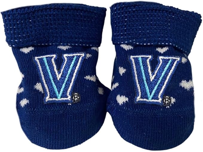 Two Feet Ahead Heart Bootie Socks Soft, Cozy & Machine Washable Organic Cotton Stay-on Socks for Girls and Boys - Made in USA (Heart)