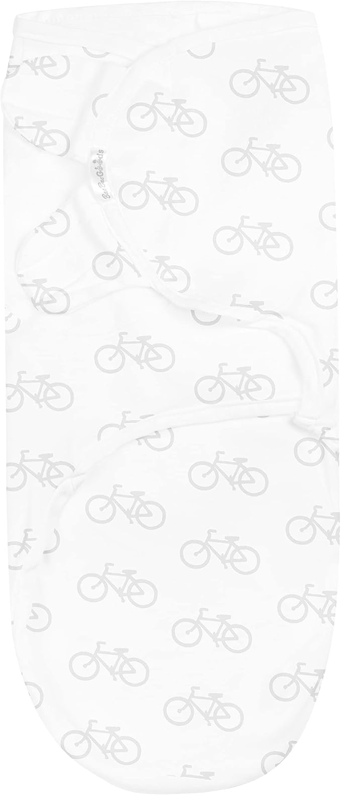 BaeBae Goods Swaddle Blanket, Adjustable Infant Baby Swaddling Wrap Set of 4, Baby Swaddling Wrap Blankets for Boys and Girls Made in Soft Cotton (0-3 Months, Grey Bicycles)
