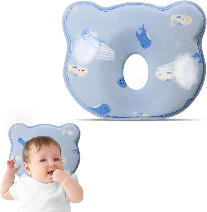 2025 New Upgrade Donut Soft and Cozy Pillow Prеvents FΙat hеad and Shapеs Hеad Breathable Pillow dolpin