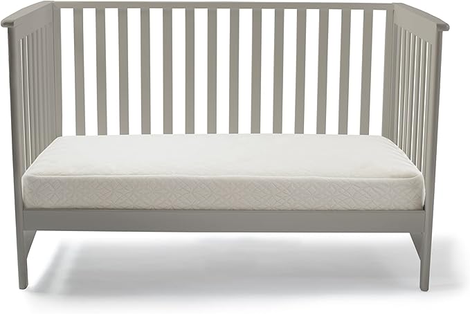 Naturepedic Organic 2-Stage Baby Crib Mattress - Lightweight Infant & Toddler Bed - Ultra Breathable Waterproof Pad - Standard Size