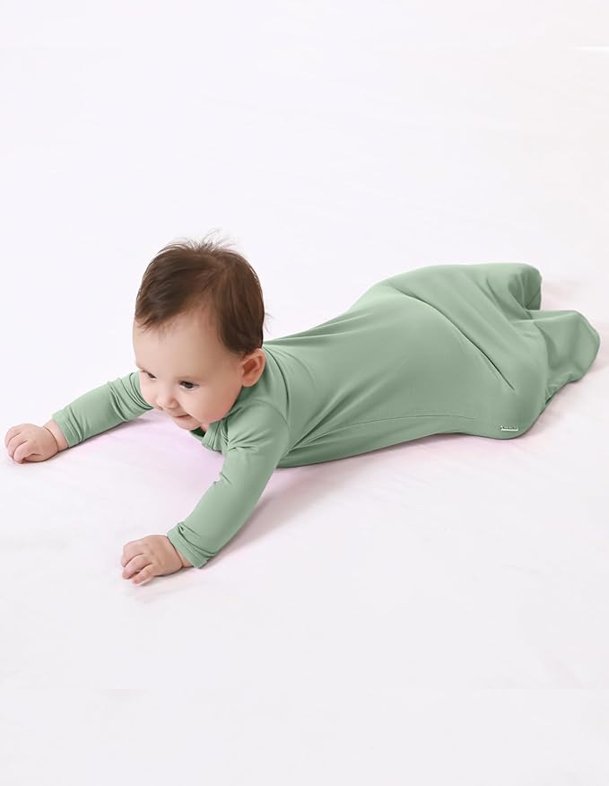 Baby Nightgowns Sleeper Gown Newborn Long Sleeve Pajama Gowns Unisex Viscose from Bamboo Infant Sleepwear