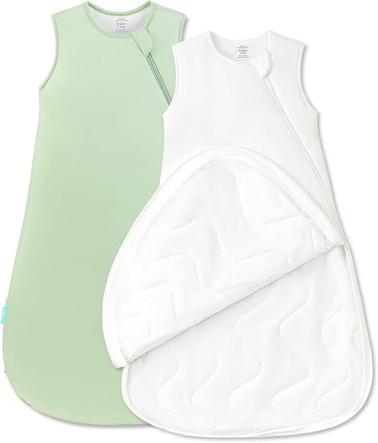 Quilted Supersoft Sleep Sack, 2.5 TOG Premium Bamboo Viscose Warm Baby Sleeping Bag, Thick Babies Wearable Blanket